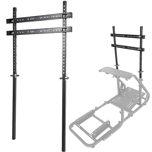 Hottoby  Racing Simulator Cockpit Monitor Mount fit for Logitech G923 G29 G920 Wheel Frame, Compatible with Xbox One, PC, Excluding Steering Wheel, Shift Lever, Pedals, Seat and Racing Frame