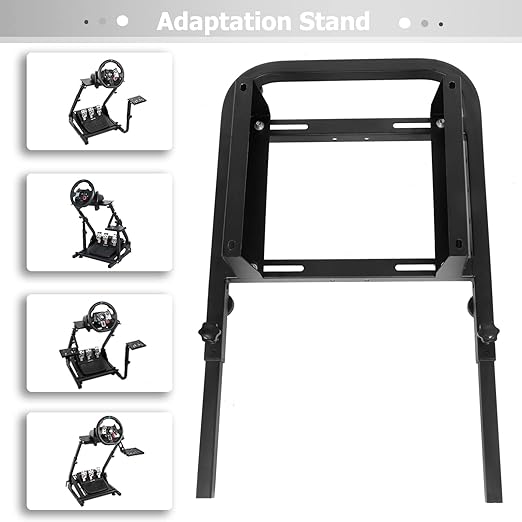 Hottoby Rear Seat Stand Racing Wheel Frame Parts/Accessories Mounting Seat Installable Most Chair Stand Simulator Cockpit Wheel & Pedals Not Included