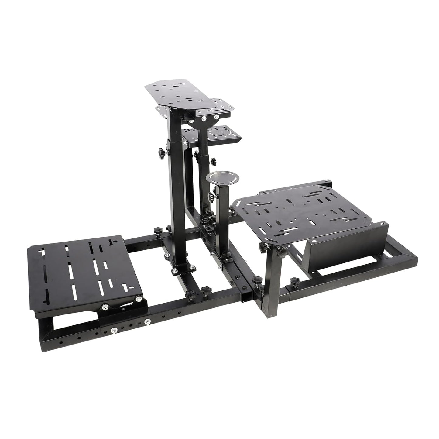 Adjustable Flight Racing Simulator Cockpit Shifter Platform Upgrade Fit for Logitech/Thrustmaster/Hotas Warthog G29,G920,X52 Multi-Function,No Wheel,Pedal,Handbrake, Throttle,Joystick,Seat