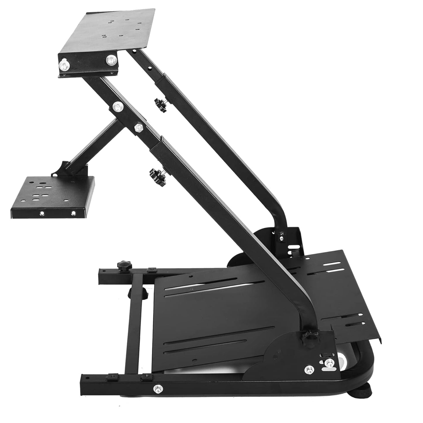 Racing Steering Wheel Stand Foldable&Multi-level Adjustable Fit for Logitech/Thrustmaster G25,G27,G29,G920,G923&T150,T248,T300 Easy Storage&Install Gaming Simulator Cockpit,No Wheel&Pedals