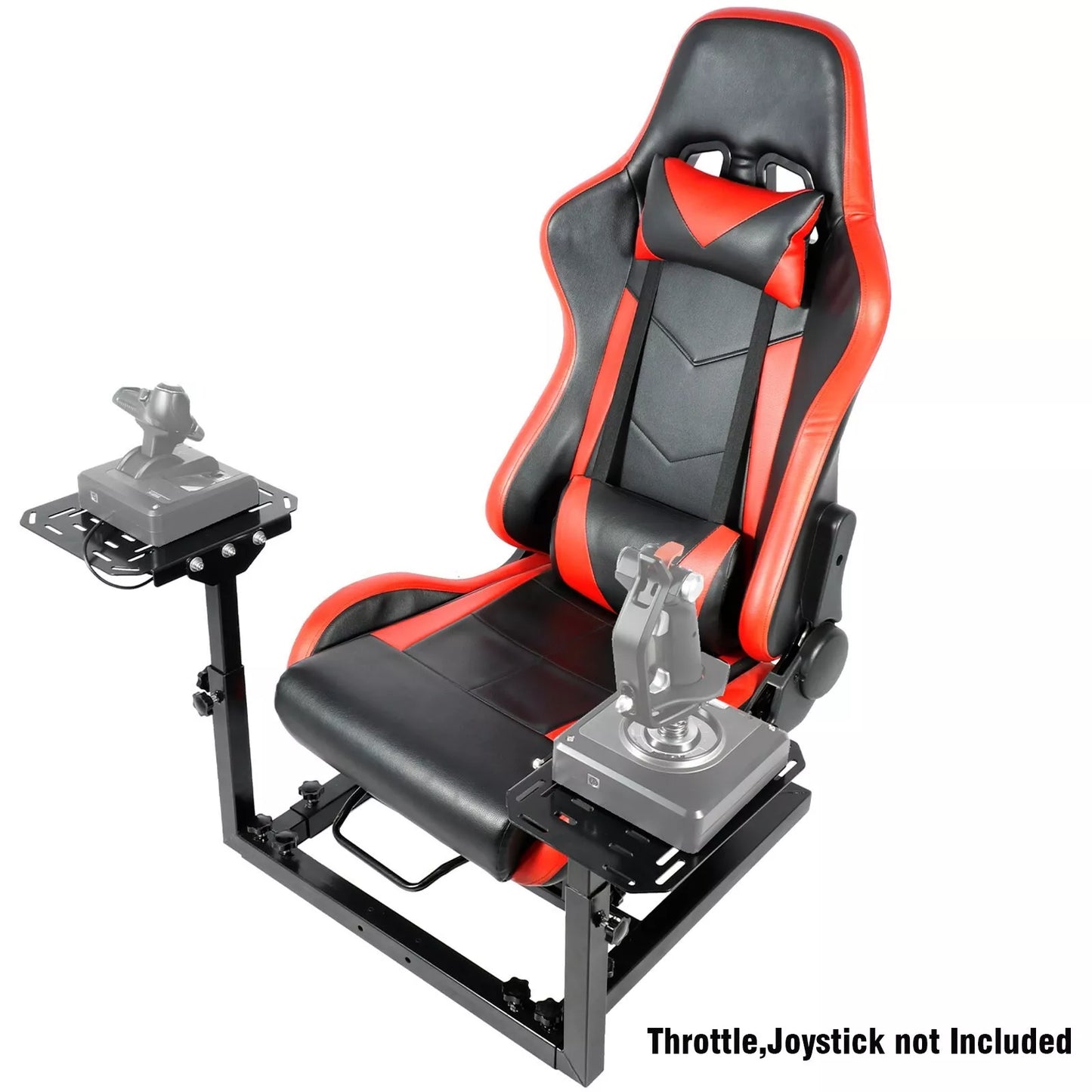 Hottoby Flight Gaming Stand with Red Seat fit Logitech X52 Thrustmaster Saitek