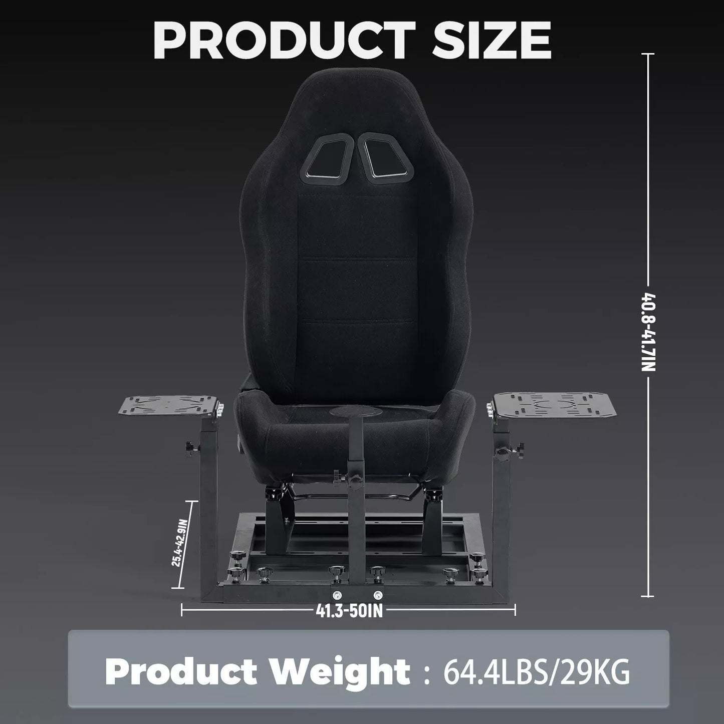 Hottoby Flight Game Sim Cockpit & Seat Fit Logitech Thrustmaster Hotas Warthog