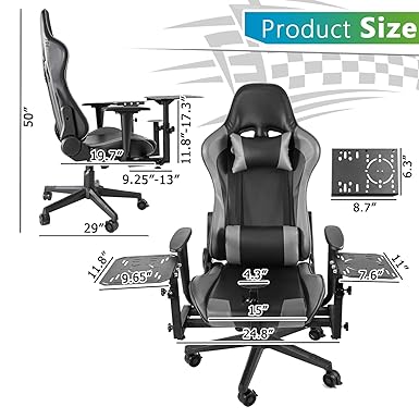 Hottoby Flight Racing Simulator Cockpit with Seat Adjustable&Shifter Platform Upgrade Fit for Logitech/Thrustmaster/Hotas Warthog G29,G920,Multi-Function&Office Use,No Throttle,Joystick,Pedal