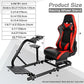 Hottoby Adjustable Racing Cockpit Red Seat Fit for Logitech, Thrustmaster,Fanatec,G923,G920,Wheel Shifter Pedals NOT Included