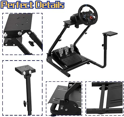 Hottoby G920 Racing Wheel Stand Shifter Mount Pro Fit for Logitech G25 G27 G29 G923 Tilt-Adjustable Racing Simulator Steering wheel Stand（wheel and Pedals NOT Included）