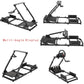 Foldable Racing Simulator Cockpit Stand Fit for Logitech/Thrustmaster G25,G27,G29,G920,G923&T300RS,T150,T80 Multi-Angle Adjustment Sim Cockpit No Steering Wheel HandBrake Pedals Seat