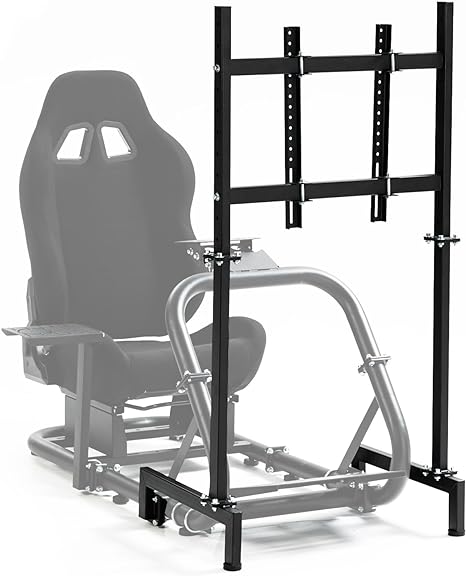 Hottoby Racing Pro Visualizer Display Stand,Supports 24 to 55 inch Screen Racing Monitor Mount Stand,Fit for Round Tube Racing Simulator Cockpit,TV not Included