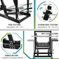 Hottoby F1 Racing Simulaor Cockpit Aluminum Profile Truck Simulator with BlackSeat&Monitor Frame Fit for Logitech/Thrustmaster/Fanatec G29,G923&T80 Professional,No Handbrake,Pedals,Steering Wheel