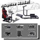 Racing Driving Simulator Cockpit with Red Seat Stand Adjustable&Thick Circular Tube Fit for Logitech/Thrustmaster G29,G920,G923&T300RS Flexible Use of Legs&Stable,No Steering Wheel,Shifter,Pedal