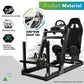 F1 Racing Simulaor Cockpit Aluminum Profile Truck Simulator with BlackSeat Fit for Logitech/Thrustmaster/Fanatec/Moza G920,G923 Professional&Expandability,No Handbrake,Pedals,Steering Wheel